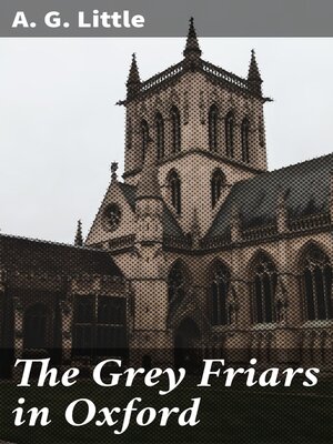 cover image of The Grey Friars in Oxford